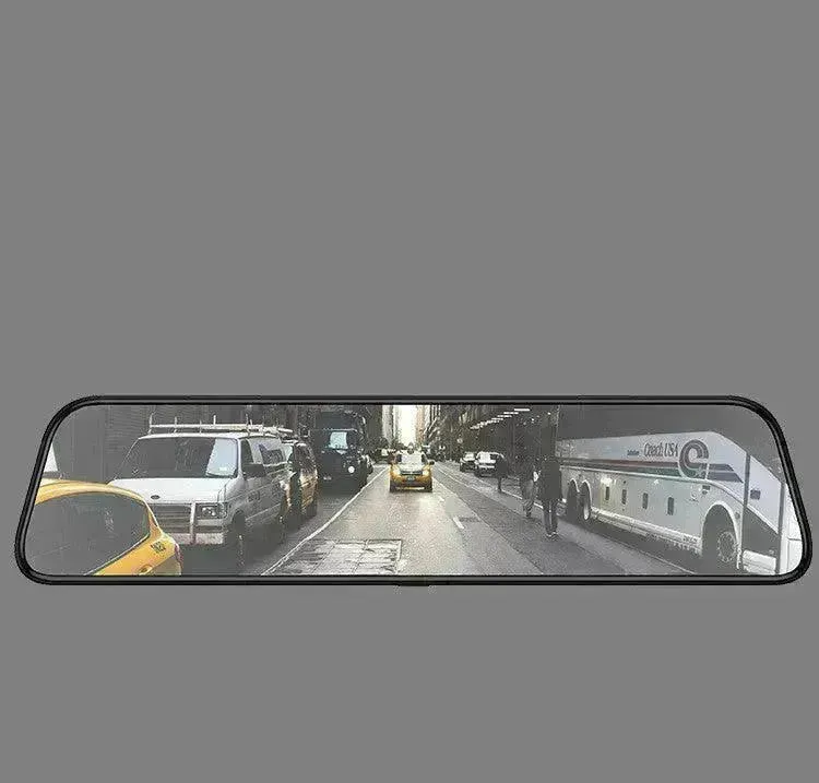 12-inch Smart Voice-activated  Car Rearview Mirror Tachograph, 170 wide angle,  Dashcam Camera Recorder. Front and Back view dual Camera.