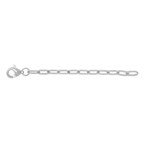 14K White Gold Paperclip 2in Necklace Extender