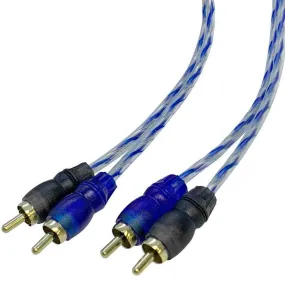 2 Channel 12 Foot RCA Male Interconnect Audio Cable - OFC Dual RCA Stereo Cord