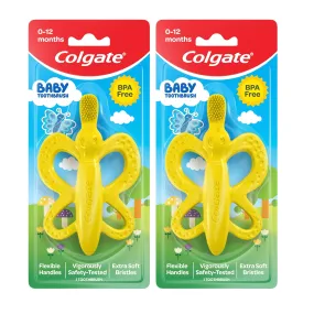 2-Pack Baby Toothbrush and Teether