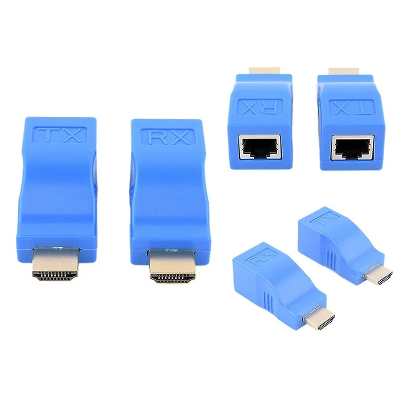 2-Piece Hdmi To Rj45 Network Cable Extender Xf0177