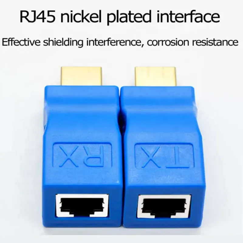 2-Piece Hdmi To Rj45 Network Cable Extender Xf0177