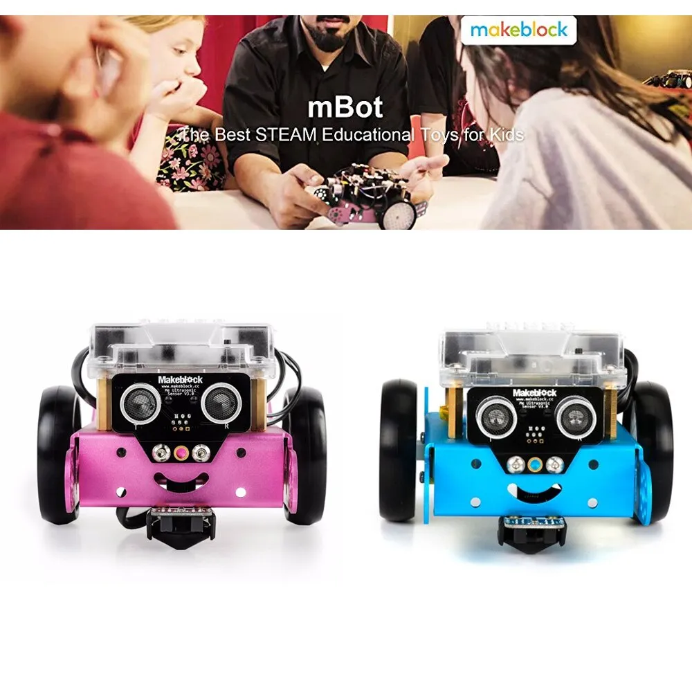 2019 Newest Makeblock mBot V1.1 Programmable Kids Toys Educational birthday Gift Scratch 2.0 Arduino DIY Smart Robot Car Kit