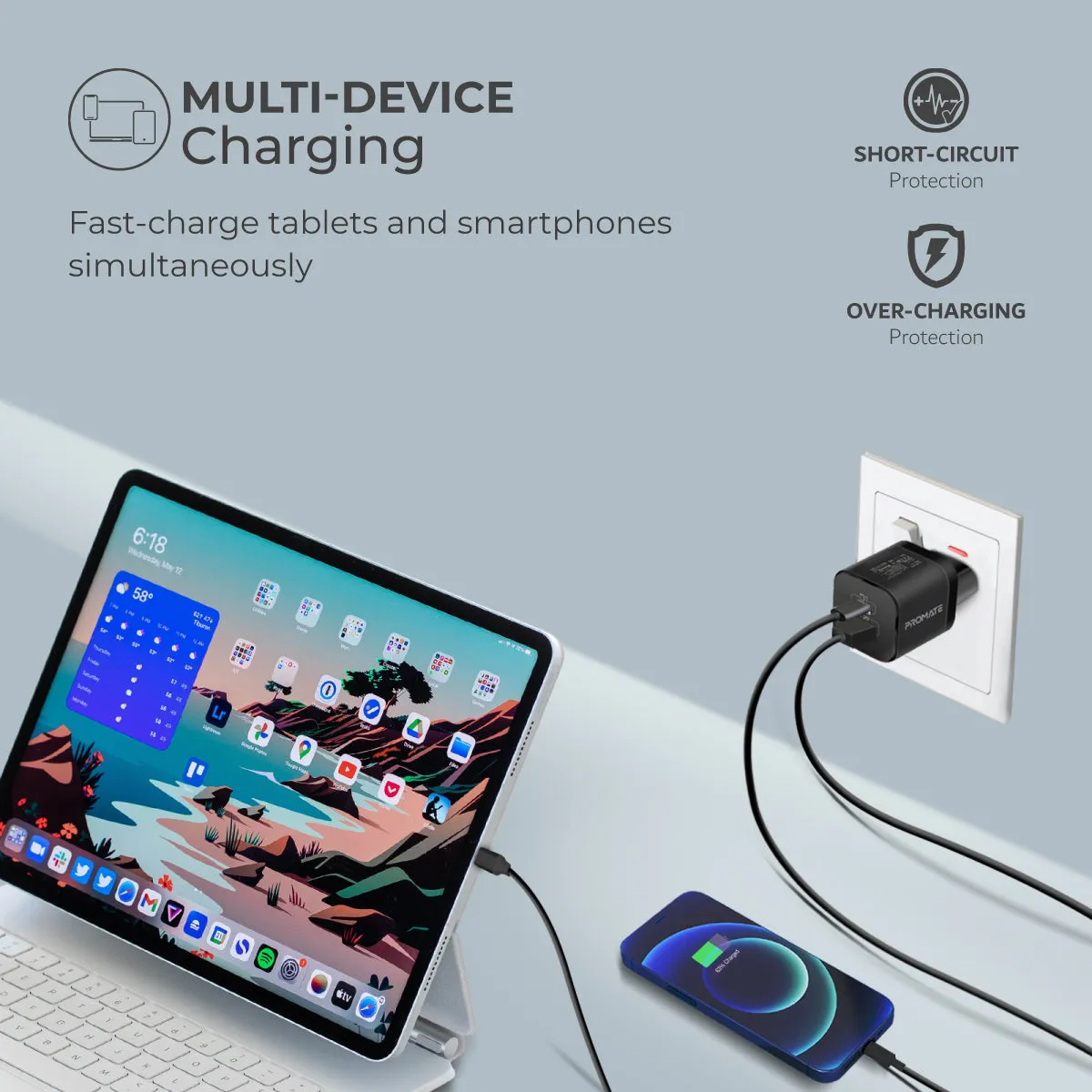 33W Power Delivery GaNFast™ Charging Adapter