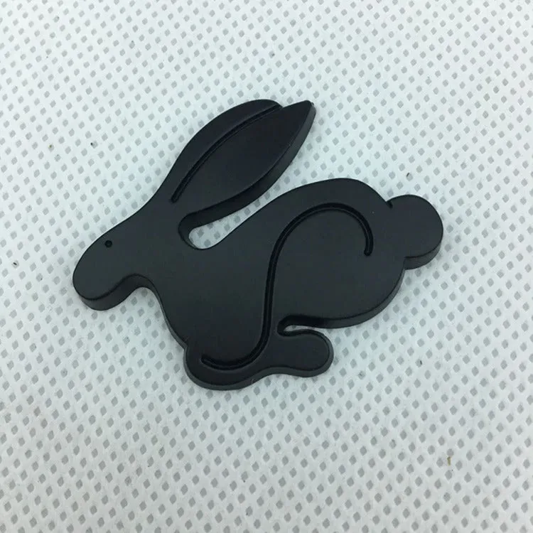 3D Stereo Rabbit Metal Car Logo