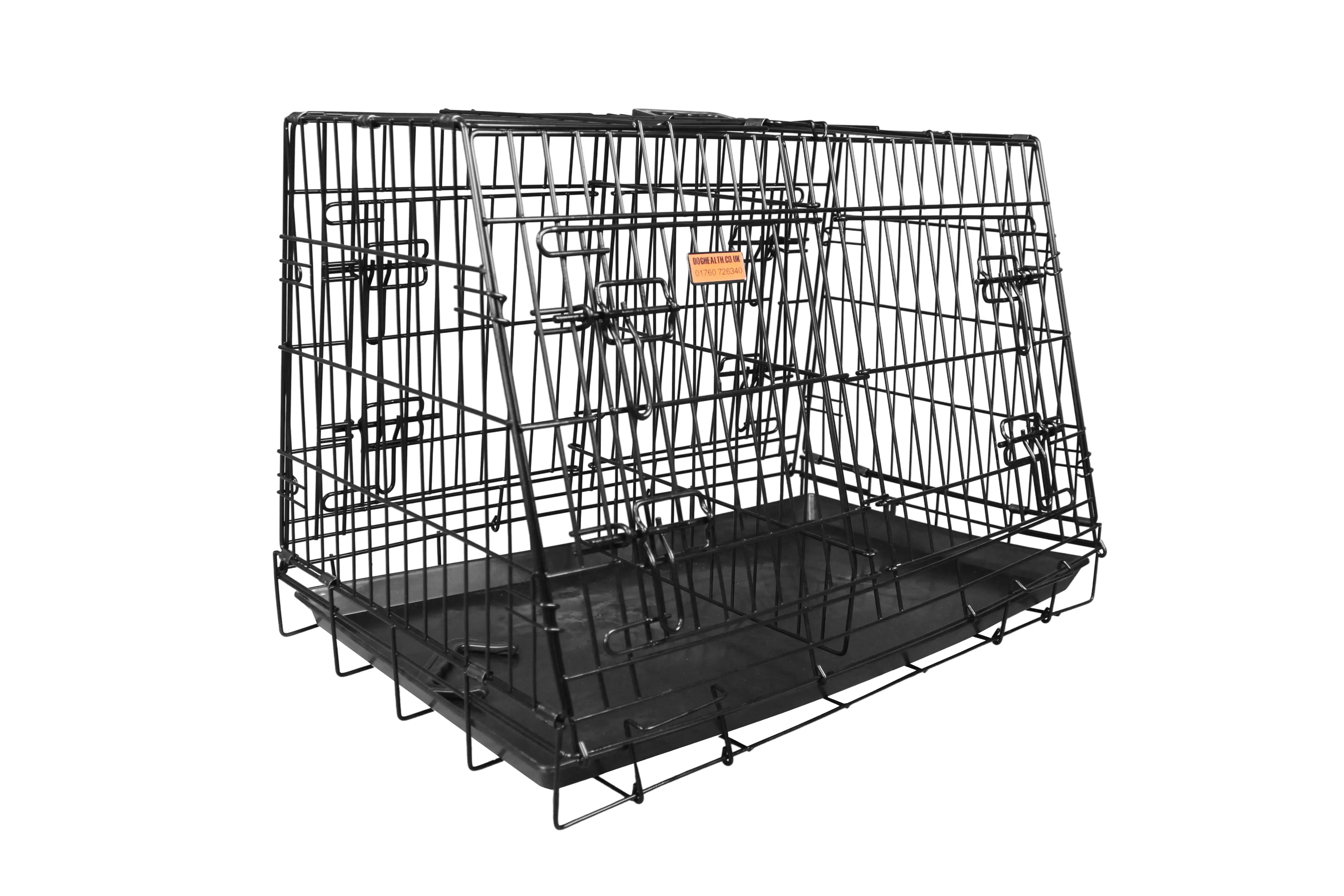 4-Door Car Crate with Escape Hatch - Double with Divider (Various Sizes)