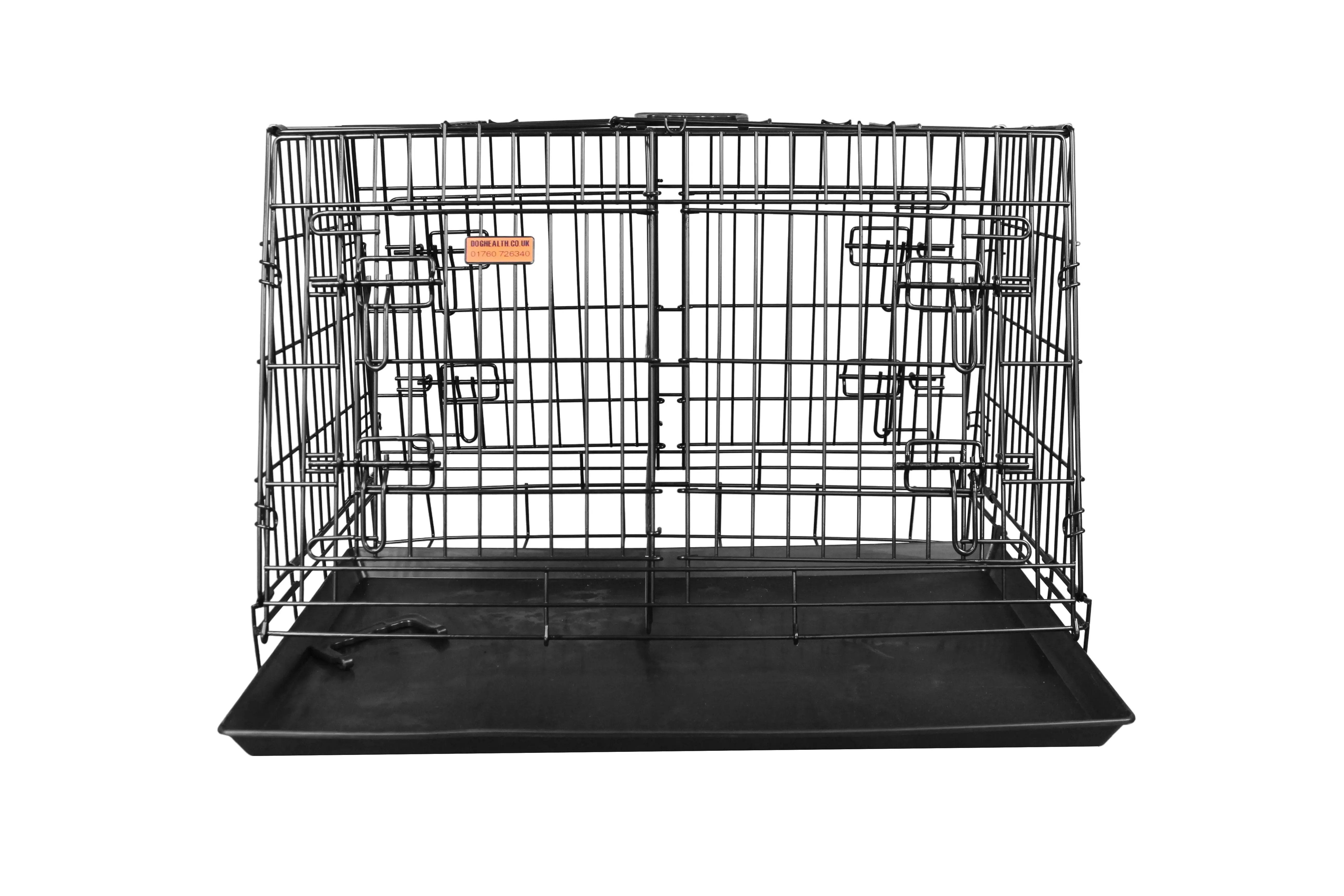 4-Door Car Crate with Escape Hatch - Double with Divider (Various Sizes)