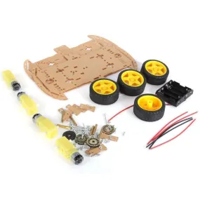 4WD Four Wheel Robotic Smart Car Kit with Acrylic Chassis