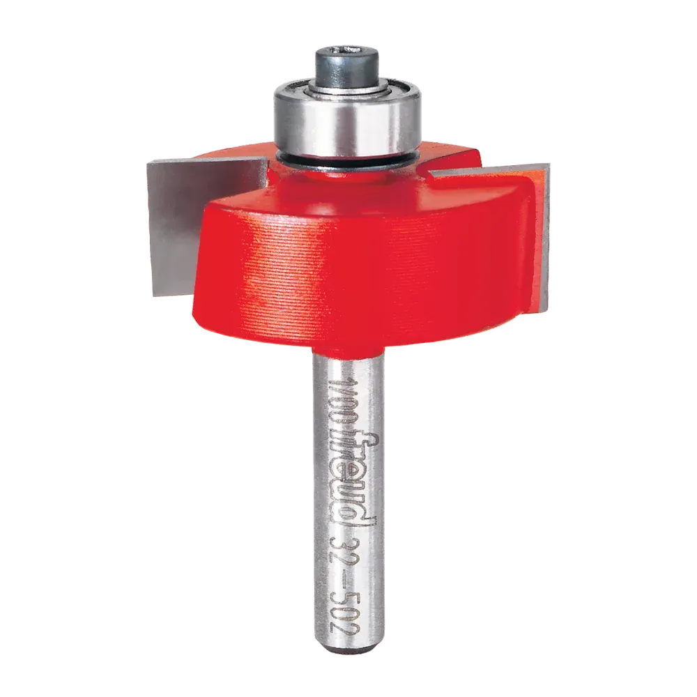 5/16",3/8",7/16",1/2" Depth Rabbeting Bit with Bearings