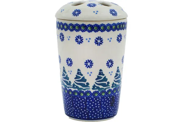 5" Toothbrush Holder - Falling Snowflakes