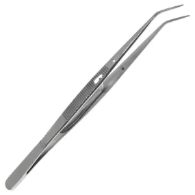 6.25 inch Curved Serrated Locking College Tweezer