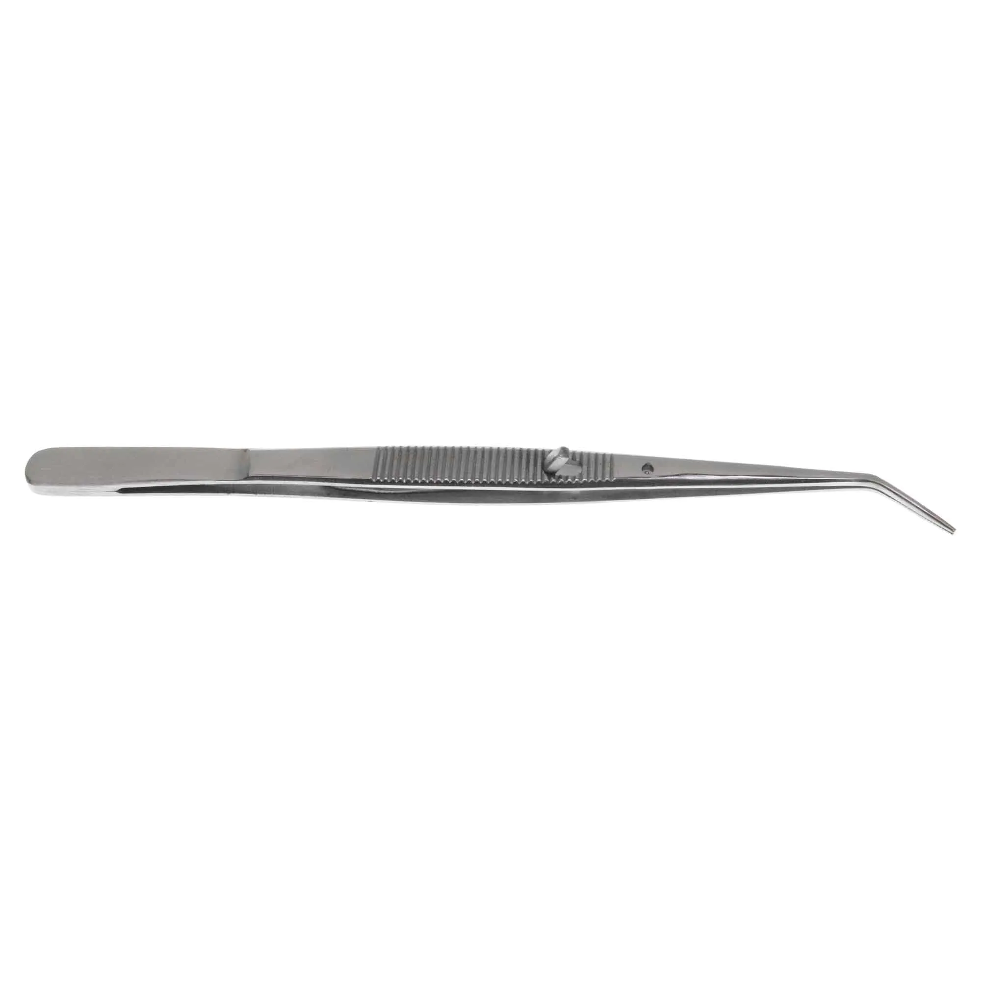 6.25 inch Curved Serrated Locking College Tweezer