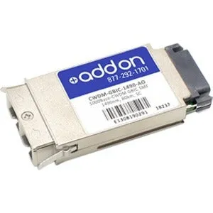 Addon Cisco Cwdm-Gbic-1490 Compatible Taa Compliant 1000Base-Cwdm Gbic Transceiver (Smf, 1490Nm, 80Km, Sc)