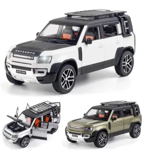 Alloy Metal Pull Back Die-cast Car with Sound & Light - defender