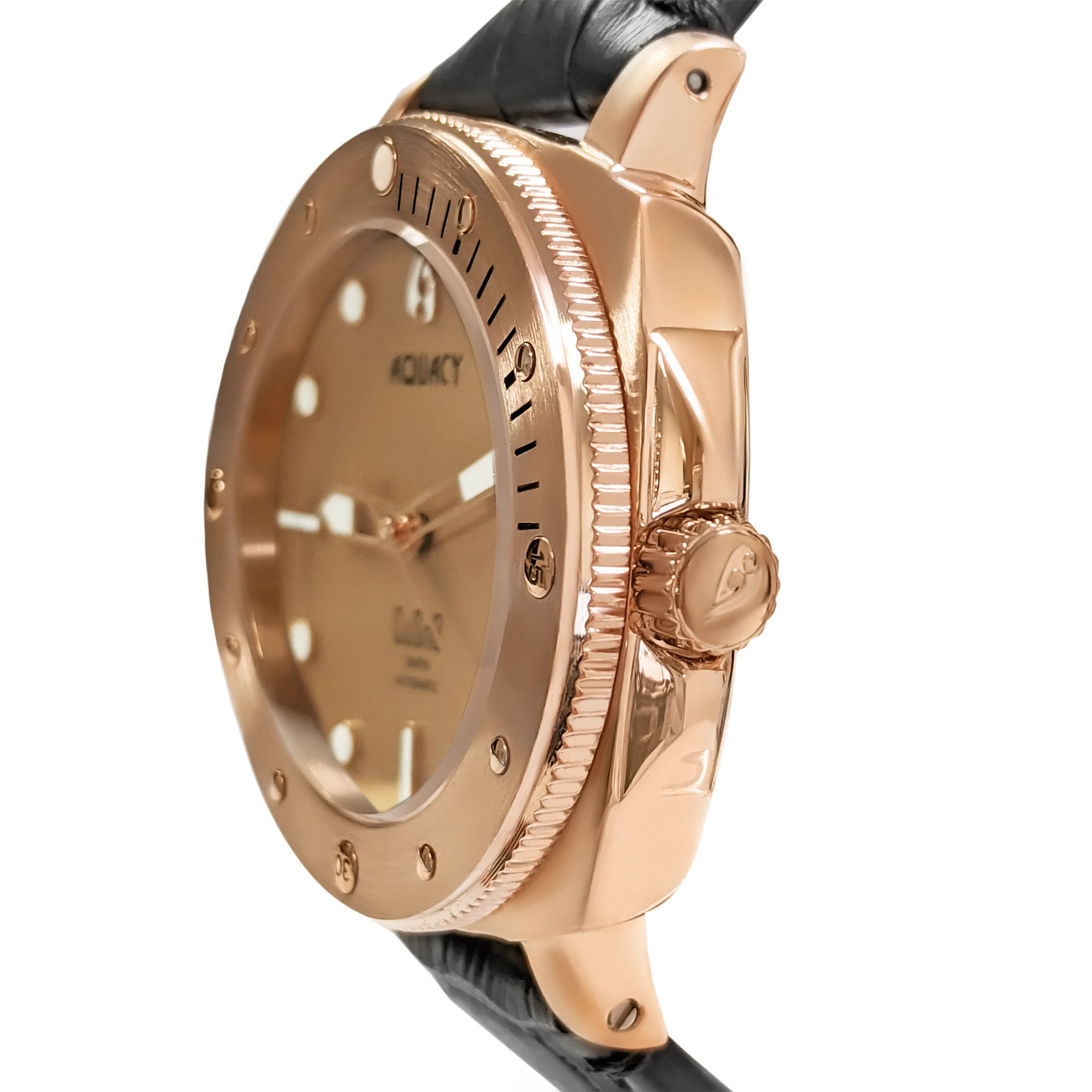 Aquacy Bronze CuSn8 Series Automatic Men's 200m Watch 44mm Bronze Dial