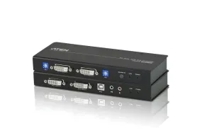 ATEN USB DVI Dual View KVM Extender / Cat 5 KVM Extender/W/(US/EU/UK/OUT) ADP