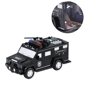 Automatic Policeman Car Piggy Bank Music Box