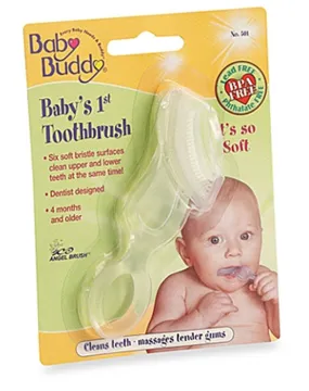 Baby Buddy Baby's 1st Toothbrush, Clear