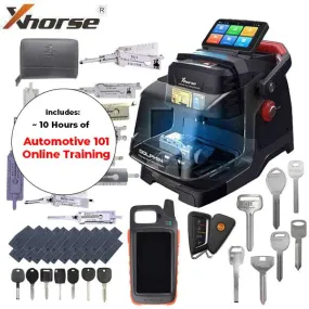 Beginner Cut & Programming Bundle - Dolphin II XP-005L   VVDI Key Tool MAX Pro   Auto 101 On-Demand Training   Keys, Remotes & Lishis Pack