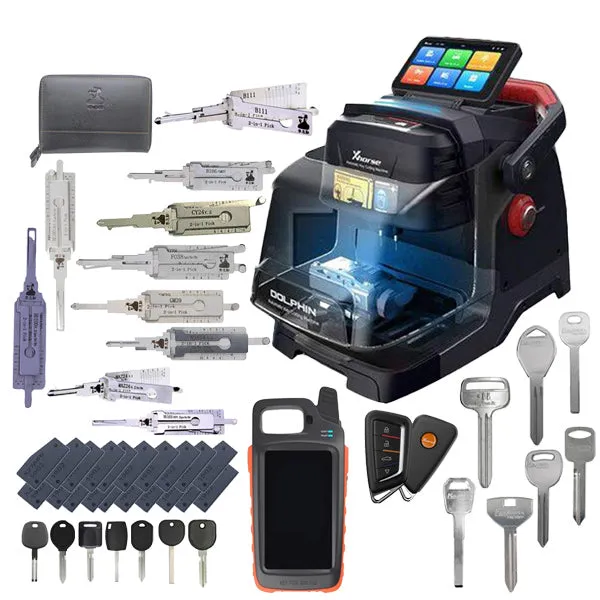 Beginner Cut & Programming Bundle - Dolphin II XP-005L   VVDI Key Tool MAX Pro   Auto 101 On-Demand Training   Keys, Remotes & Lishis Pack