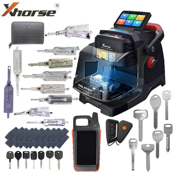 Beginner Cut & Programming Bundle - Dolphin II XP-005L   VVDI Key Tool MAX Pro   Auto 101 On-Demand Training   Keys, Remotes & Lishis Pack