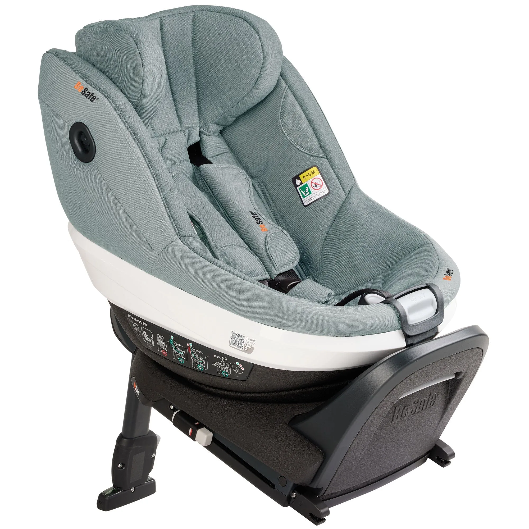 BeSafe Beyond 360 Car Seat & Base in Sea Green Melange