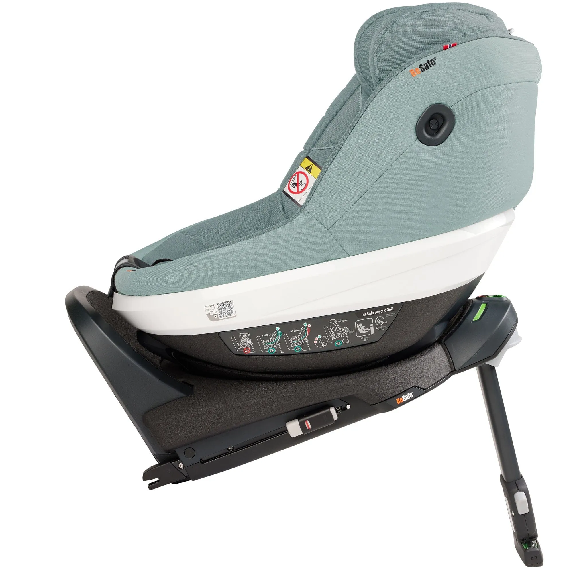 BeSafe Beyond 360 Car Seat & Base in Sea Green Melange