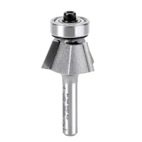 Bevel Trim Router Bit | 22°x 15⁄16 Dia x 7⁄16 x 1⁄4" Shank with BB 3 Flute | 47300 | 738685873007