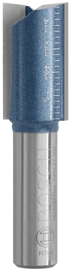 Bosch 85265MC Router Bit, 3/4 in Dia Cutter, 1-1/4 in L Cutting, 2-7/8 in OAL, 1/2 in Dia Shank, 2-Cutter, Steel :CD: QUANTITY: 1