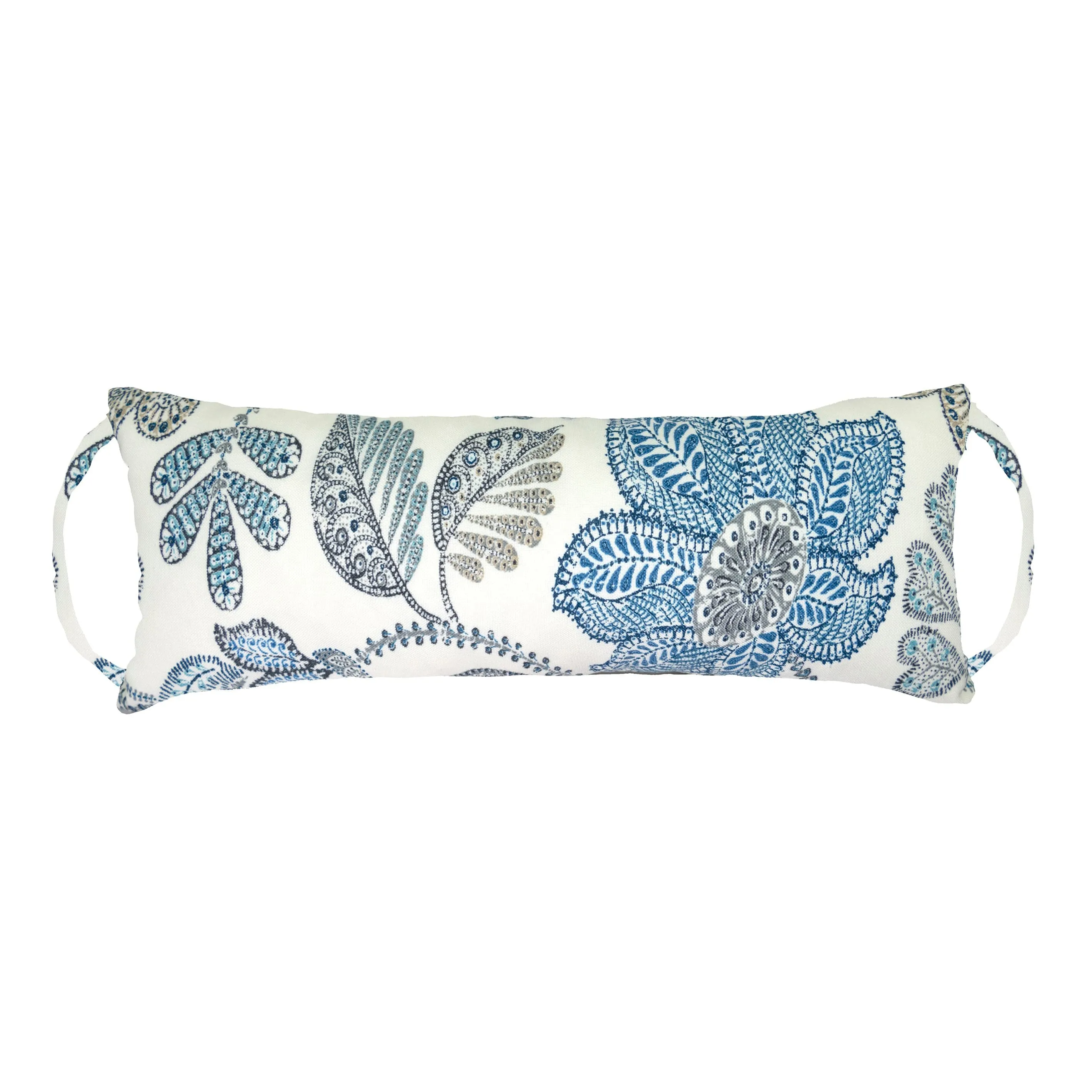 Boutique Floral Blue Rocker Back Extender Pillow - Headrest Pillow