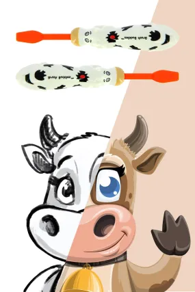 Brush Buddies Talkin Moo Reece (Cow)Toothbrush -Orange