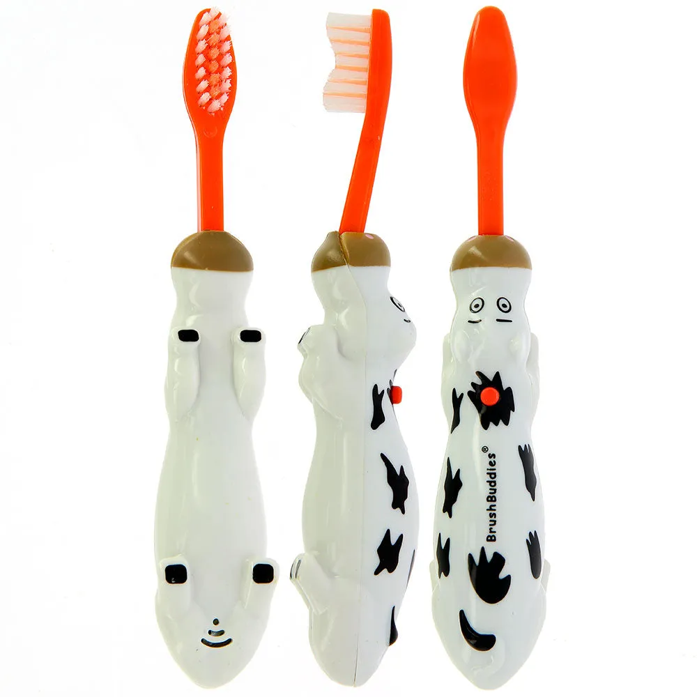 Brush Buddies Talkin Moo Reece (Cow)Toothbrush -Orange