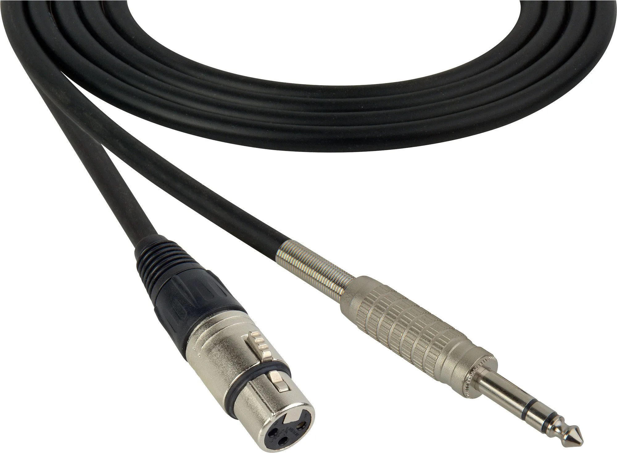 Canare Star-Quad Microphone Cable XLR Female to 1/4" TRS male 10FT (Multiple Colors)