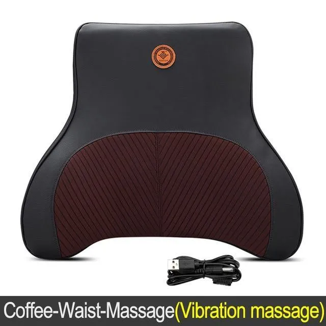 Car Headrest Pillow Massager For Neck and Back Aid Support