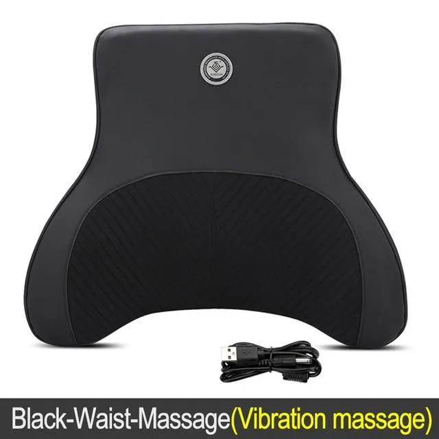 Car Headrest Pillow Massager For Neck and Back Aid Support