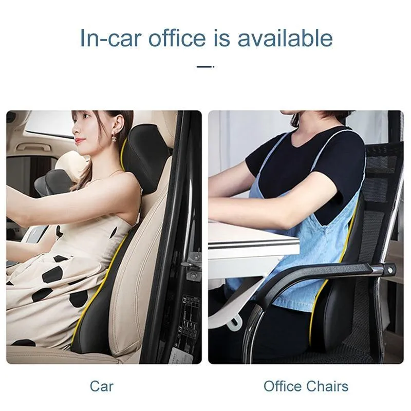 Car Headrest Pillow Massager For Neck and Back Aid Support