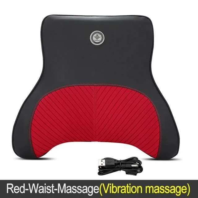 Car Headrest Pillow Massager For Neck and Back Aid Support