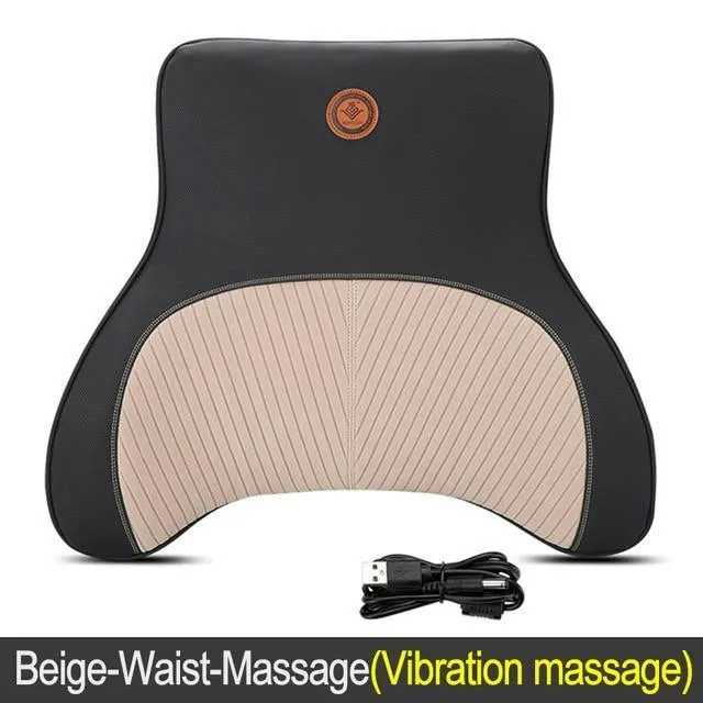 Car Headrest Pillow Massager For Neck and Back Aid Support