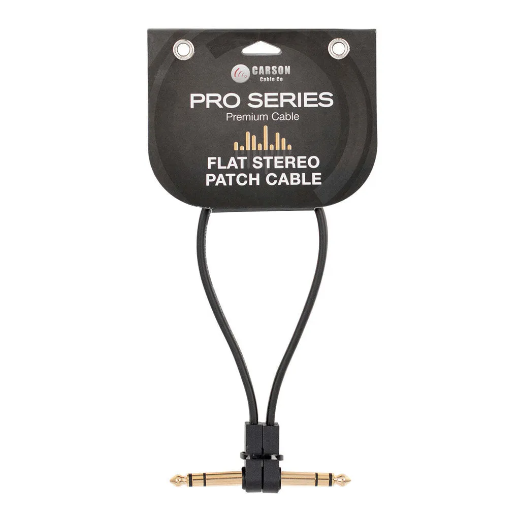 Carson Pro Series - Flat stereo/TRS patch cable - 1ft