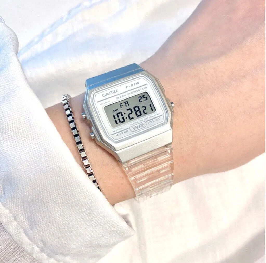 CASIO POP White Watch #F-91WS-7DF