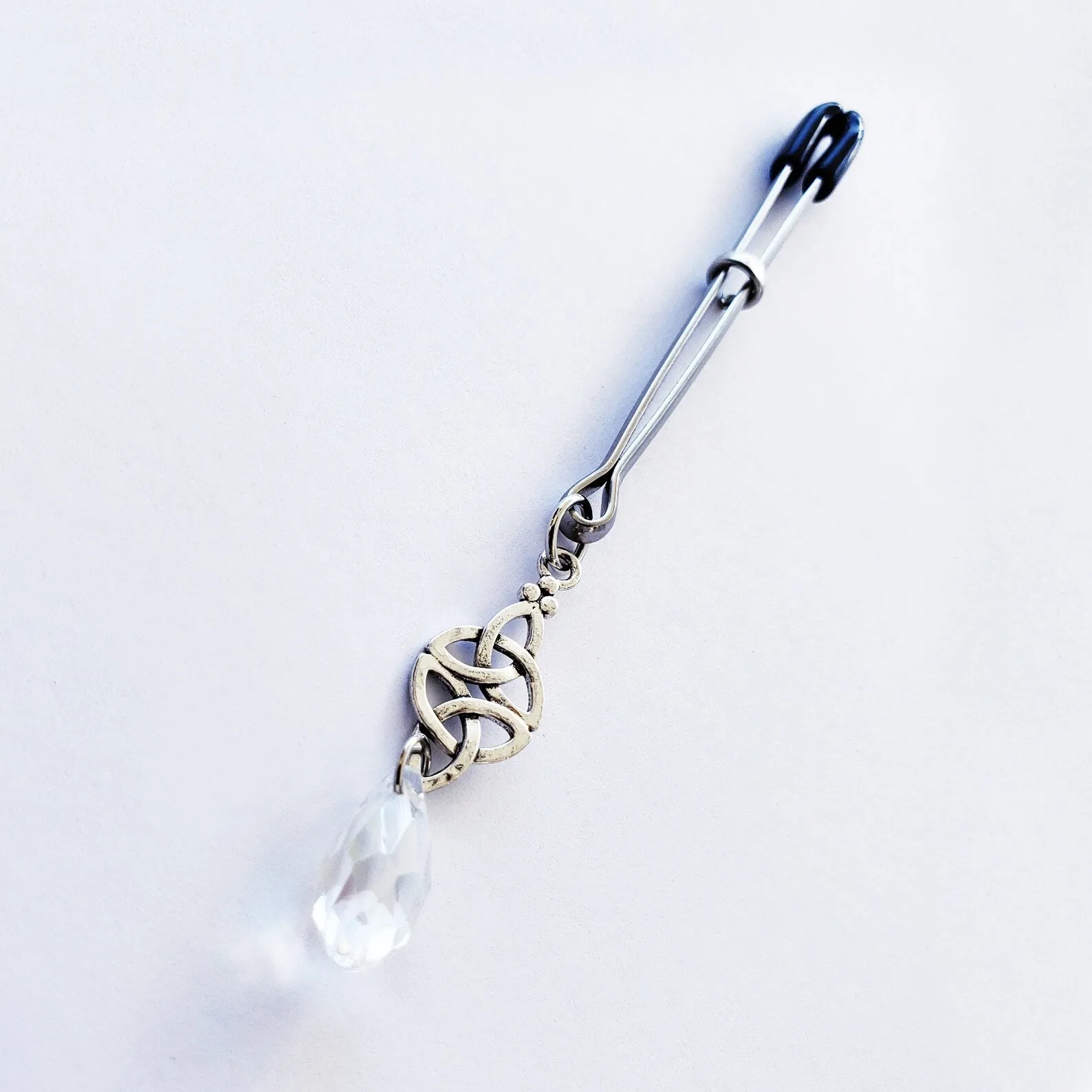 Celtic Knot and Crystal Tweezer Clitoral Clamp