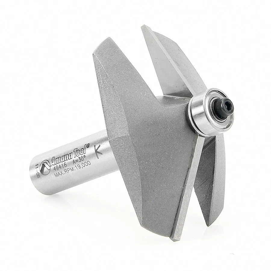 Chamfer Router Bit | 60 Degree x 2 1⁄2 Dia x 11⁄16 x 1⁄2"Shank | 49416 | 738685494165