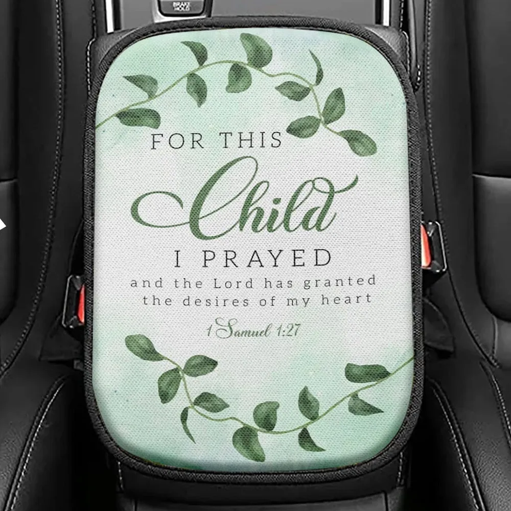 Christian Accept What Is Let Go Of What Was And Have Faith Seat Box Cover, Bible Verse Car Center Console Cover, Scripture Interior Car Accessories