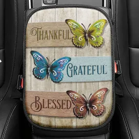 Christian Christmas Christmas Begins With Christ Seat Box Cover, Bible Verse Car Center Console Cover, Scripture Interior Car Accessories