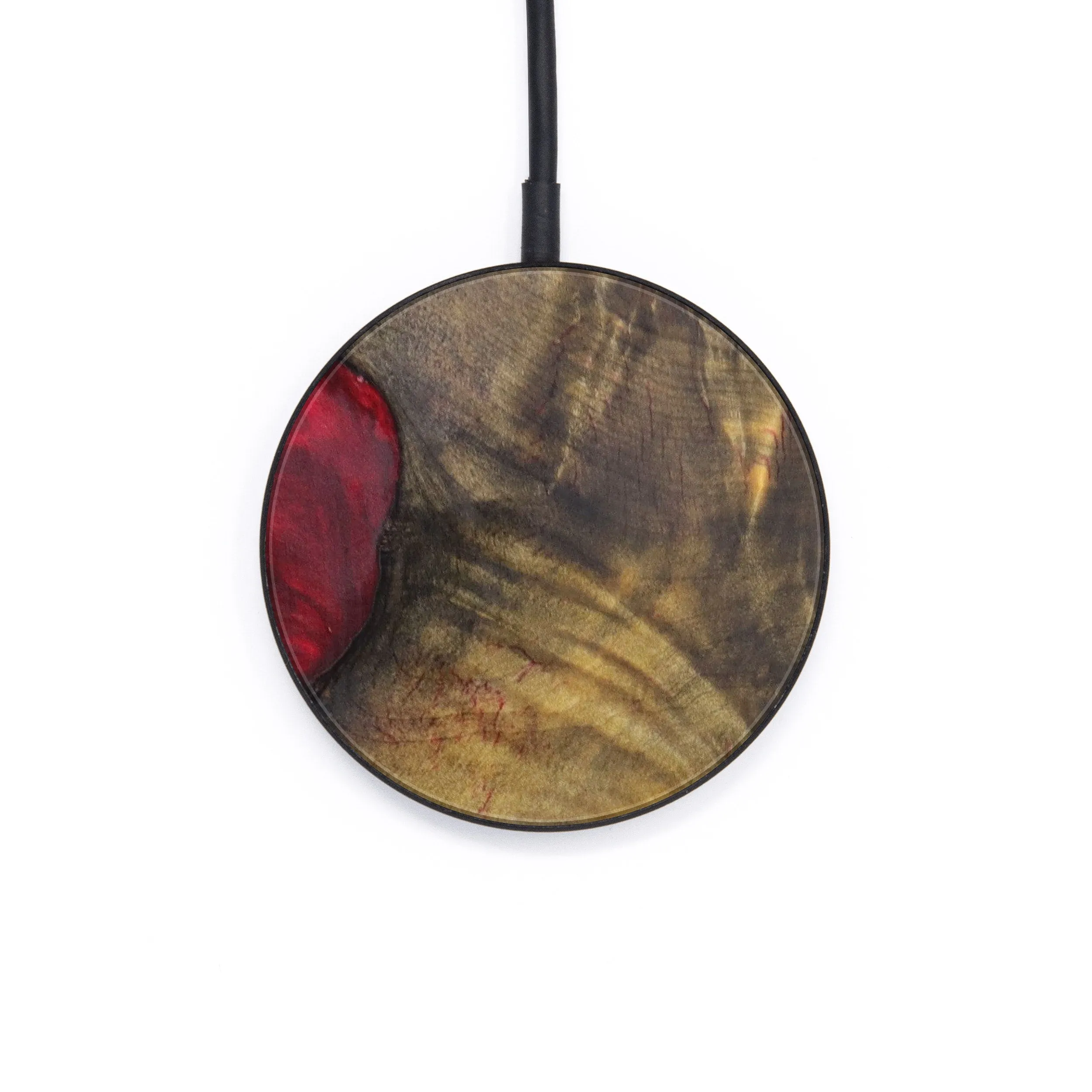 Circle Burl Wood Wireless Charger - Marianna (Buckeye Burl, 620986)