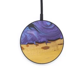 Circle Wood Resin Wireless Charger - Adrianna (Purple, 599256)