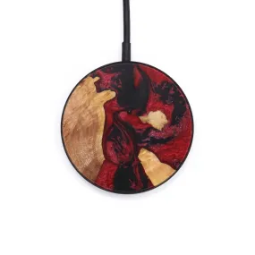 Circle Wood Resin Wireless Charger - Alicia (Red, 621964)