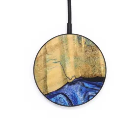 Circle Wood Resin Wireless Charger - Aubrey (Blue, 687936)