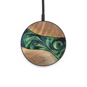 Circle Wood Resin Wireless Charger - Bonita (Green, 703287)