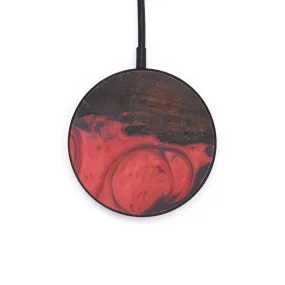 Circle Wood Resin Wireless Charger - Clarinda (Dark Red, 606927)